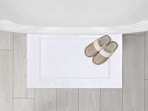 Utopia Towels Cotton Banded Bath Mats - Pack of 2 Utopia Towels Cotton Banded Bath Mats - Pack of 2